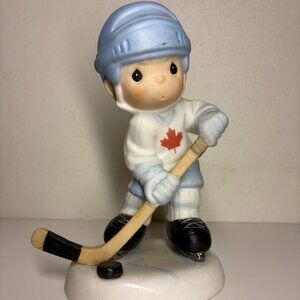 Precious Moments Enesco "Let's Keep Our Eye's on the Goal" figurine 1998